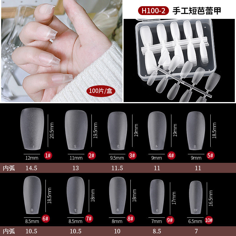 Wholesale Frosted Non-engraving Handmade Manicure Plastic